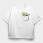 Pocket Baby Yoda 23, Tricou Oversize Barbati (Unisex)