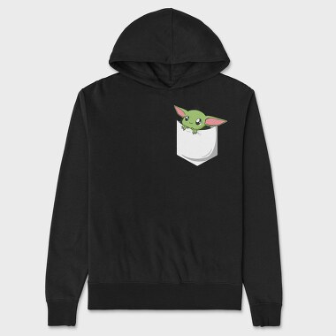 Pocket Baby Yoda 23, Hanorac Oversize Barbati (Unisex)