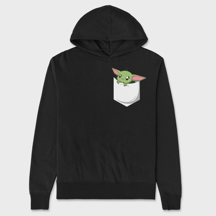 Pocket Baby Yoda 23, Hanorac Oversize Barbati (Unisex)