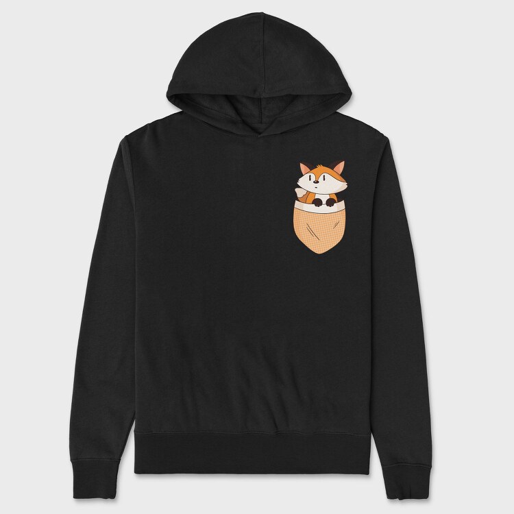 Pocket Fox, Hanorac Oversize Barbati (Unisex)