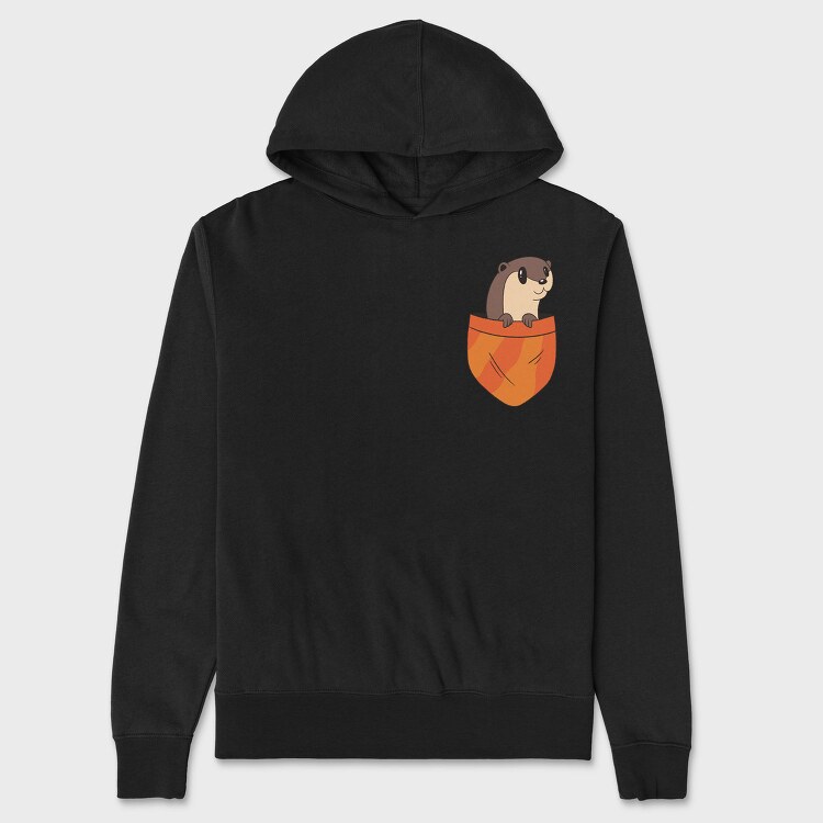 Pocket Otter, Hanorac Oversize Barbati (Unisex)