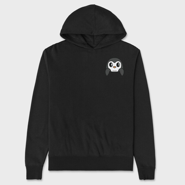 Pocket Penguin, Hanorac Oversize Barbati (Unisex)
