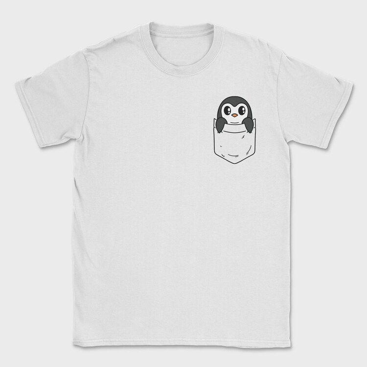 Pocket Penguin, Tricou Barbati (Unisex)