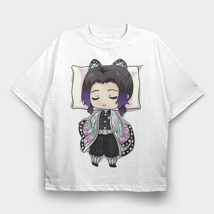 Demon Slayer Pillow 3, Tricou Oversize Barbati (Unisex)