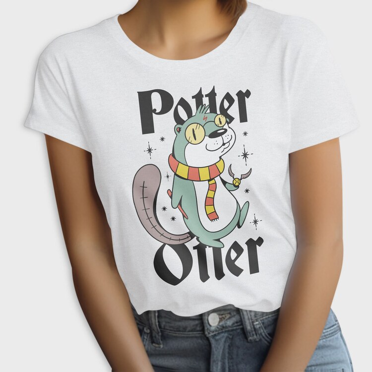 Otter Scarfed Night Stroll, Tricou Femei