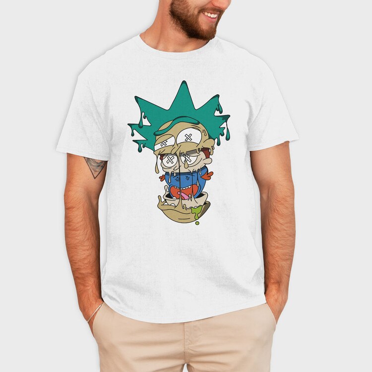 Melting Rick Crown, Tricou Barbati (Unisex)