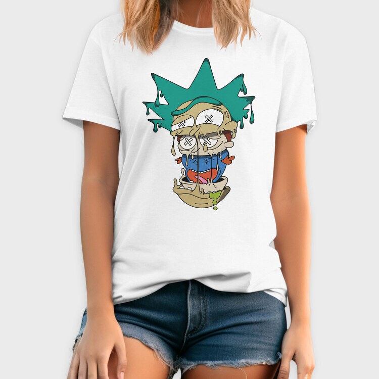 Melting Rick Crown, Tricou Barbati (Unisex)