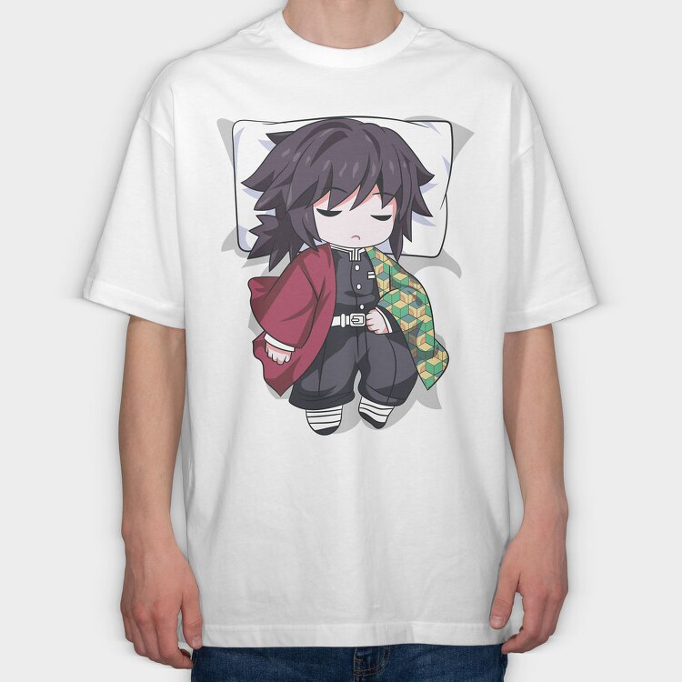 Demon Slayer Pillow 5, Tricou Oversize Barbati (Unisex)