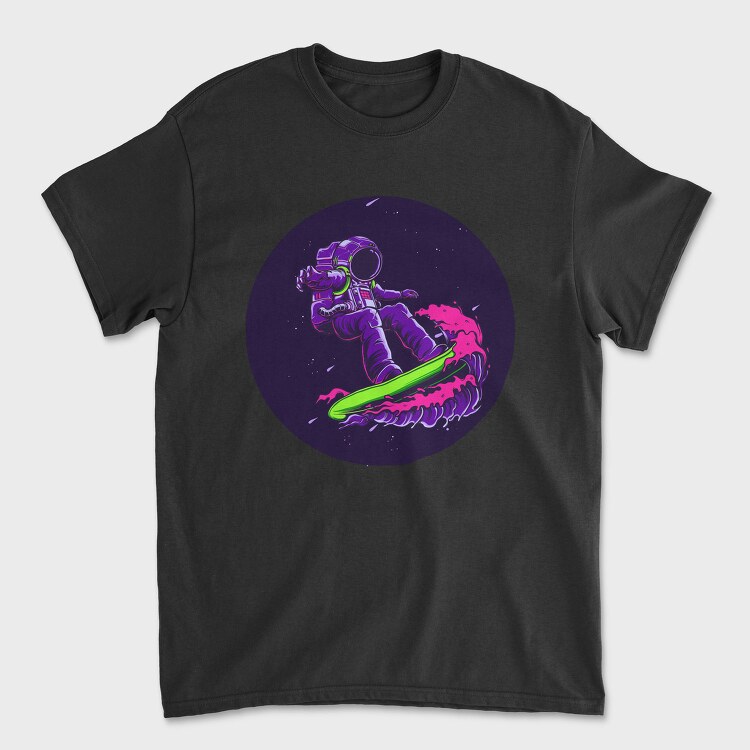 Space Surf Astronaut, Tricou Barbati (Unisex)