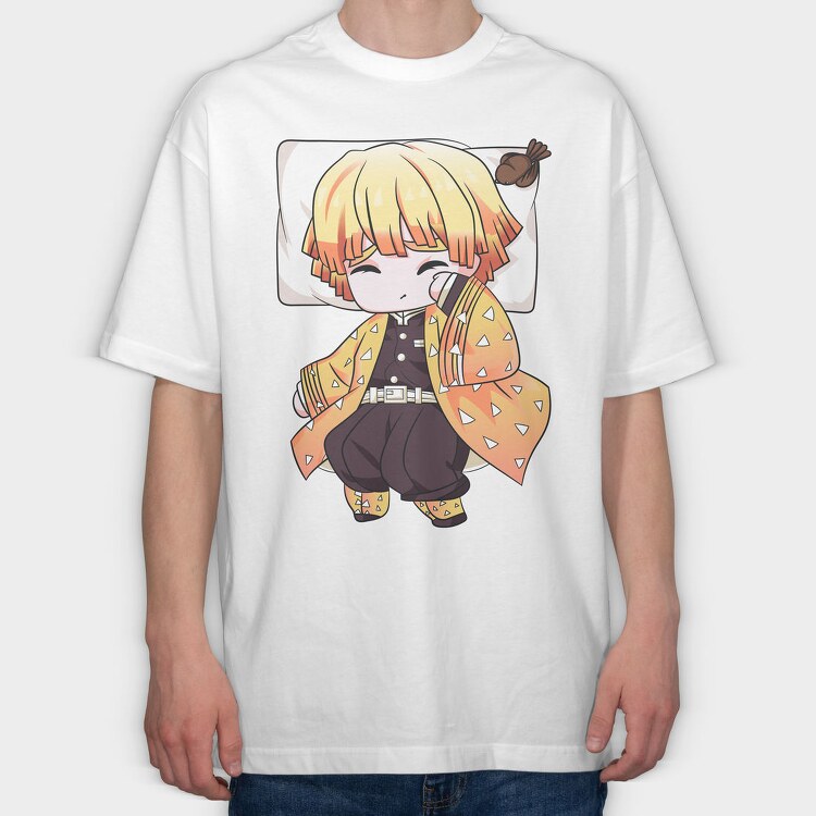 Demon Slayer Pillow 6, Tricou Oversize Barbati (Unisex)