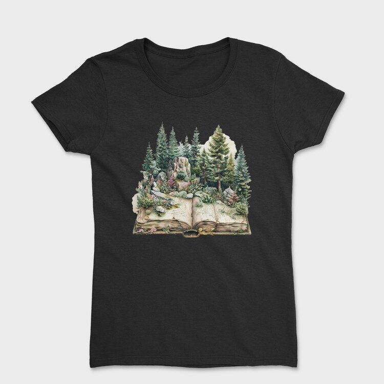 Book Illustration Nature, Tricou Femei