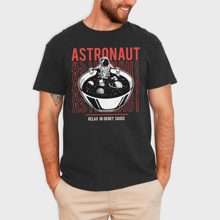 Astronaut Gravy Bowl, Tricou Barbati (Unisex)