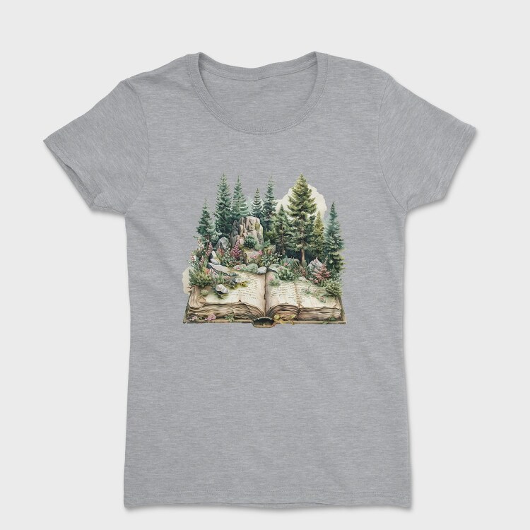 Book Illustration Nature, Tricou Femei