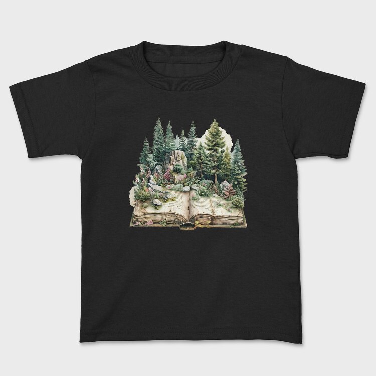 Book Illustration Nature, Tricou Copii