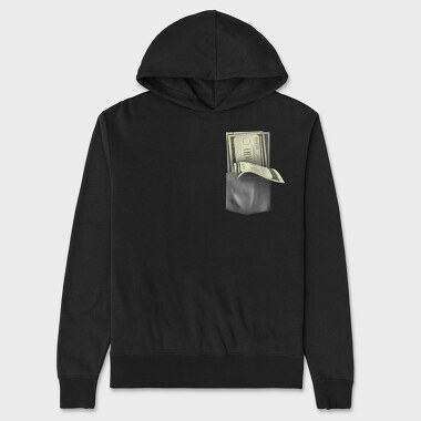 Realistic Money Pocket, Hanorac Oversize Barbati (Unisex)