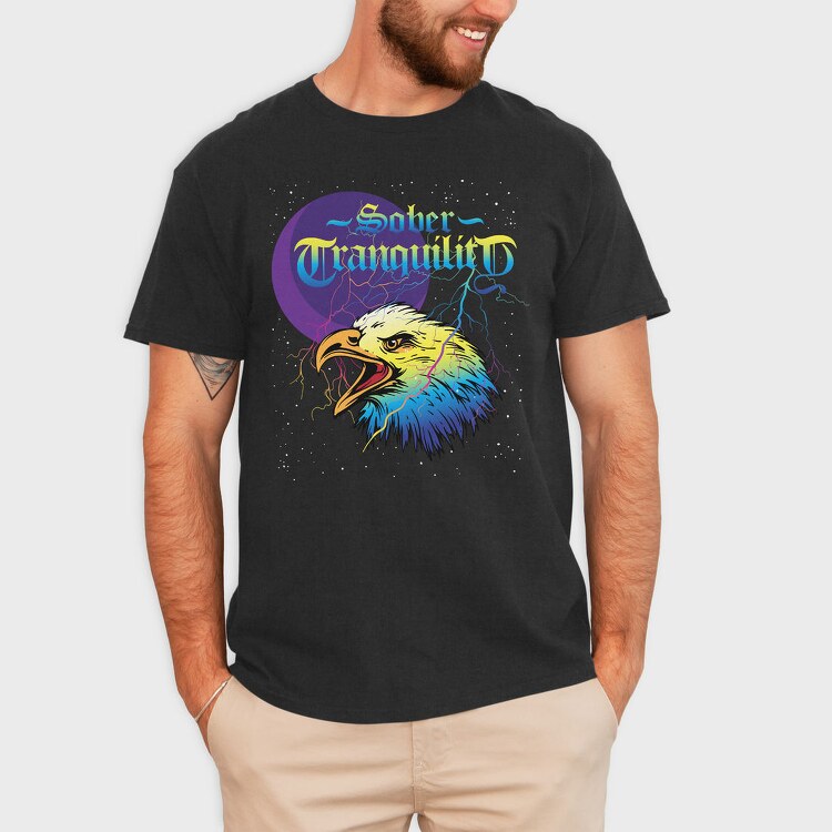 Eagle Moon Tranquility, Tricou Barbati (Unisex)