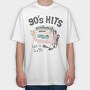 90s Boombox Vibes, Tricou Oversize Barbati (Unisex)
