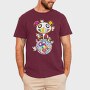Panda Pop Art Blooms, Tricou Barbati (Unisex)