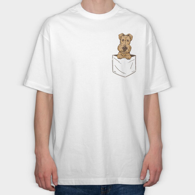Dog Pocket, Tricou Oversize Barbati (Unisex)