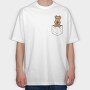Dog Pocket, Tricou Oversize Barbati (Unisex)