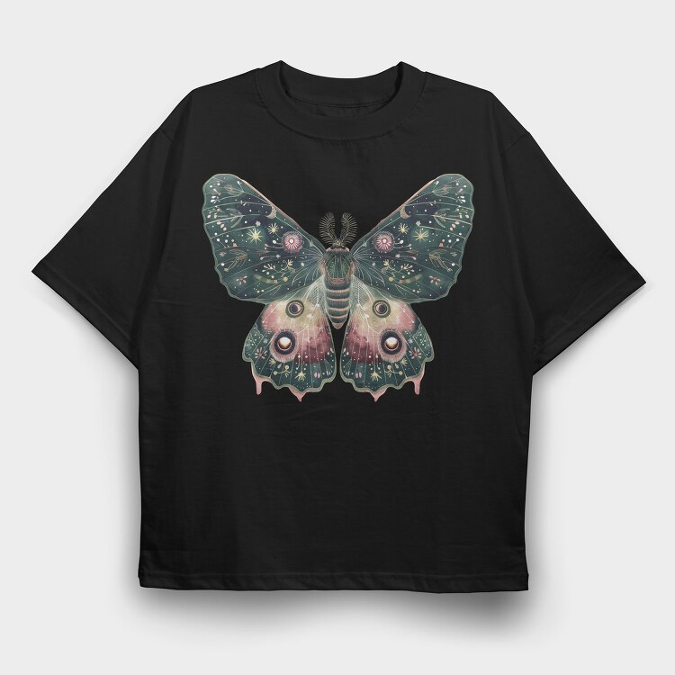 Boho Moth Celestial, Tricou Oversize Barbati (Unisex)