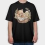 Boho Teddy Basket, Tricou Oversize Barbati (Unisex)