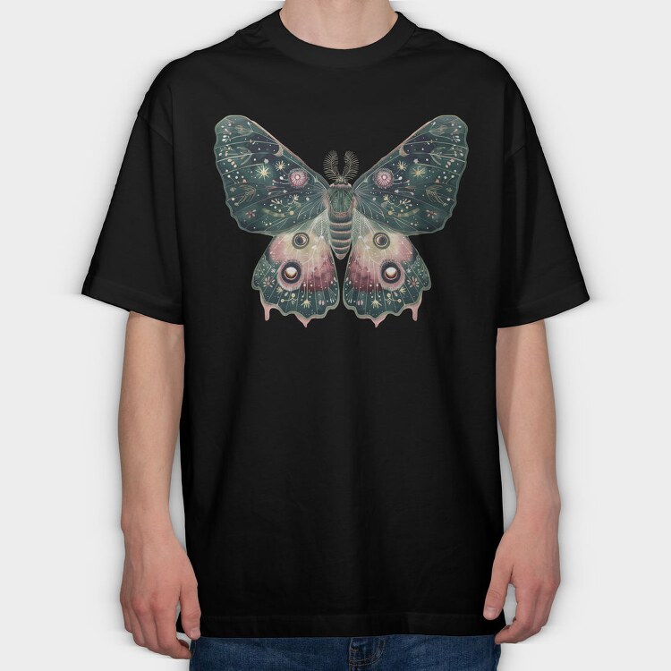 Boho Moth Celestial, Tricou Oversize Barbati (Unisex)