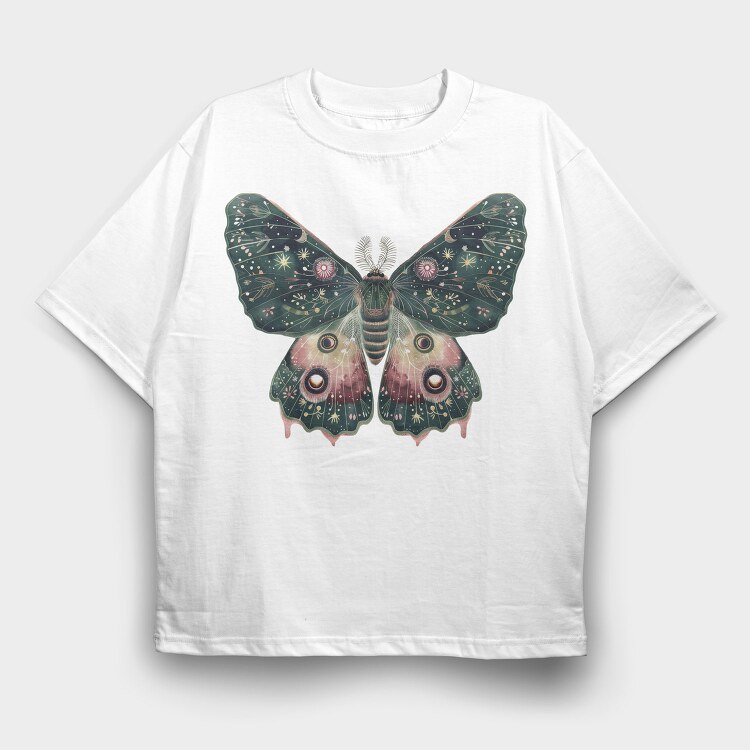 Boho Moth Celestial, Tricou Oversize Barbati (Unisex)