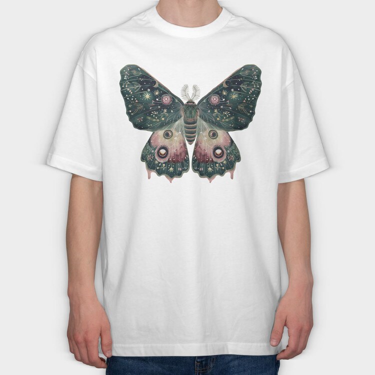 Boho Moth Celestial, Tricou Oversize Barbati (Unisex)