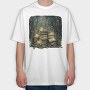 Books Nature Flowers, Tricou Oversize Barbati (Unisex)
