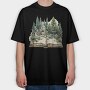 Book Illustration Nature, Tricou Oversize Barbati (Unisex)