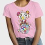 Panda Pop Art Blooms, Tricou Femei