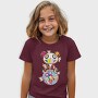 Panda Pop Art Blooms, Tricou Copii