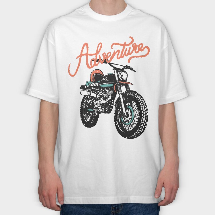 Adventure Quest Vibes, Tricou Oversize Barbati (Unisex)