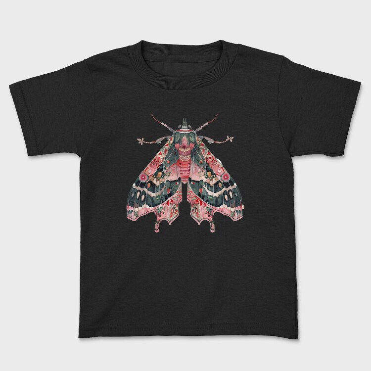 Boho Moth Clipart, Tricou Copii