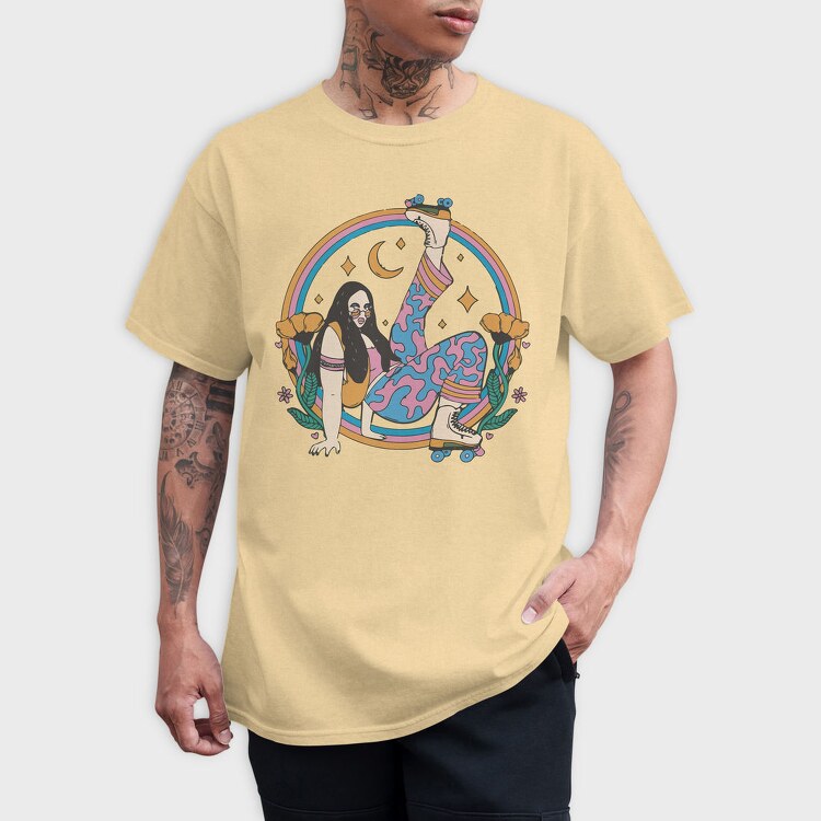 Skate Moon Goddess, Tricou Barbati (Unisex)