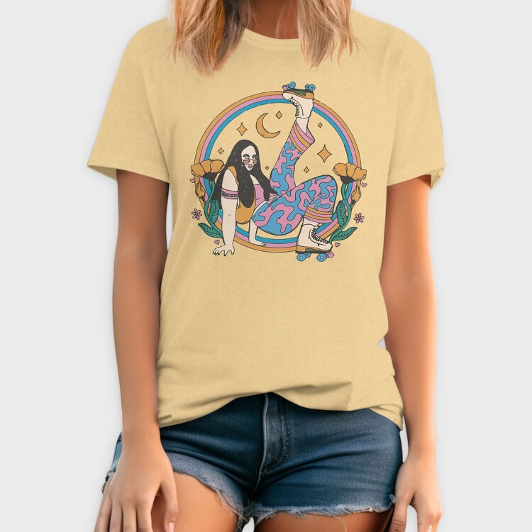 Skate Moon Goddess, Tricou Barbati (Unisex)