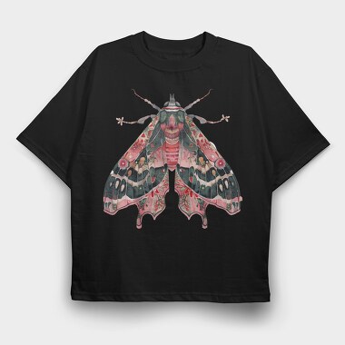 Boho Moth Clipart, Tricou Oversize Barbati (Unisex)