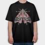 Boho Moth Clipart, Tricou Oversize Barbati (Unisex)