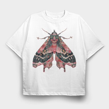 Boho Moth Clipart, Tricou Oversize Barbati (Unisex)
