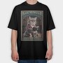 Book Meowowster, Tricou Oversize Barbati (Unisex)