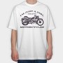 Biker Girl Love Motorcycles, Tricou Oversize Barbati (Unisex)