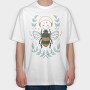 Bee And Moon Mystic, Tricou Oversize Barbati (Unisex)