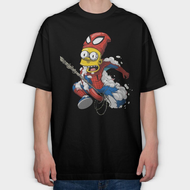 Spider Simpson Escape, Tricou Oversize Barbati (Unisex)