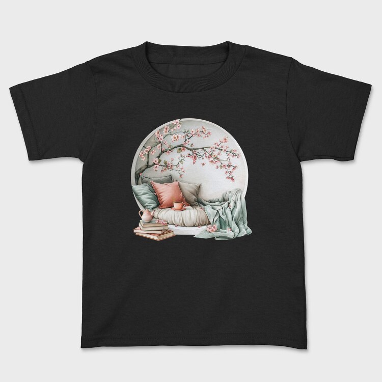 Books Spring Cherry Blossom, Tricou Copii