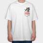 Raccoon Pocket, Tricou Oversize Barbati (Unisex)