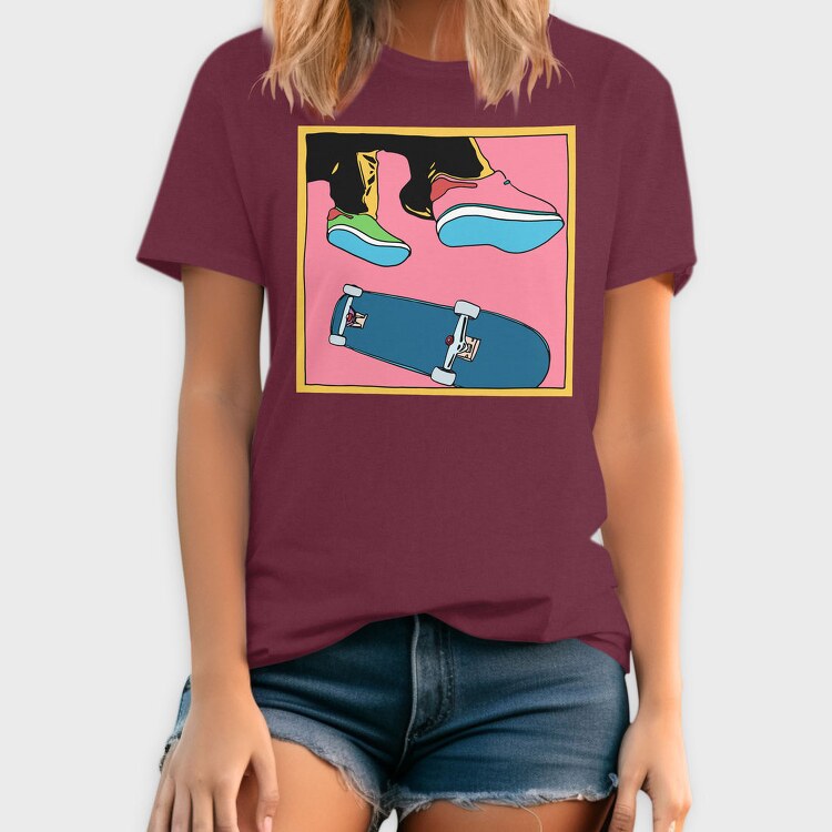 Skate Shoe Vibe, Tricou Barbati (Unisex)