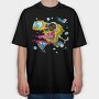Spongebob Splat Attack, Tricou Oversize Barbati (Unisex)