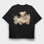Boho Teddy Cruiser, Tricou Oversize Barbati (Unisex)