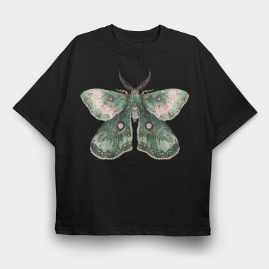 Boho Mystic Moth, Tricou Oversize Barbati (Unisex)